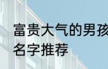 富贵大气的男孩名字 富贵大气的男孩名字推荐