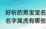 好听的男宝宝名字属虎 好听的男宝宝名字属虎有哪些