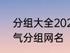 分组大全2022最新版的 高冷二字霸气分组网名