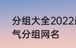 分组大全2022最新版的 高冷二字霸气分组网名