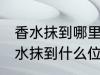 香水抹到哪里最好最能散发出香味 香水抹到什么位置最好最能散发出香味