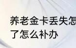 养老金卡丢失怎么办理 养老保险卡丢了怎么补办