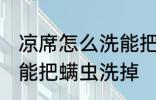 凉席怎么洗能把螨虫洗掉 凉席如何洗能把螨虫洗掉